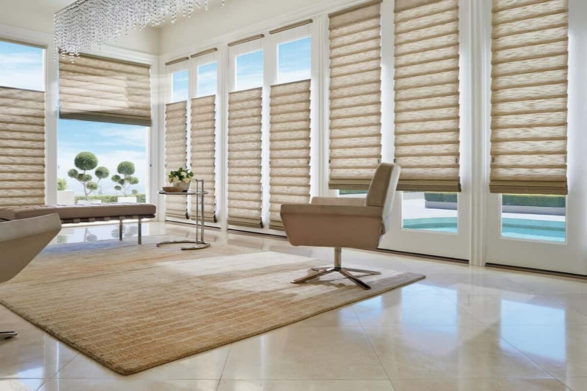 Hunter Douglas Vignette® Modern Roman Shades, Shades for pets, Shades near Westford, Massachusetts (MA)