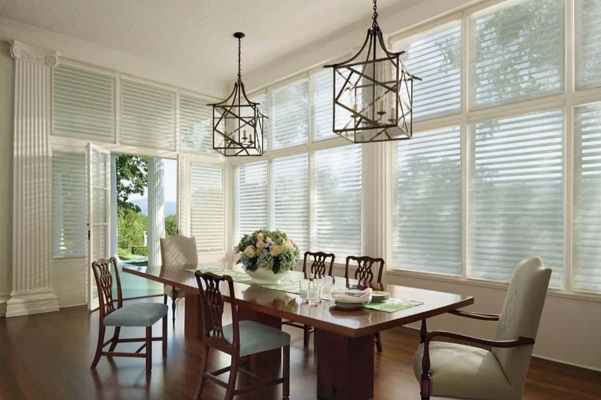 Hunter Douglas Silhouette® Sheer Shades with PowerView® Automation, motorized window blinds near Westford, Massachusetts (MA)